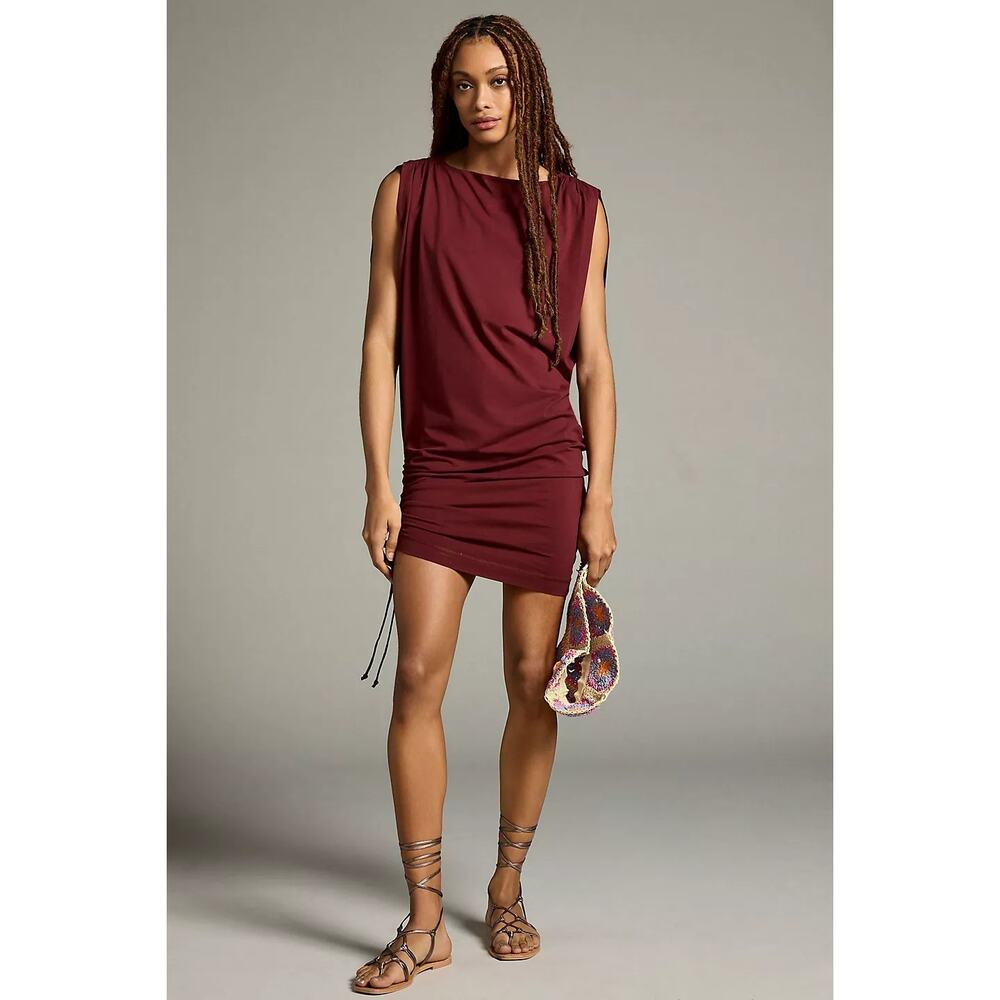 Daily Practice Anthropologie Ruched Sleeveless Dress Everyday Oversized NWT XL